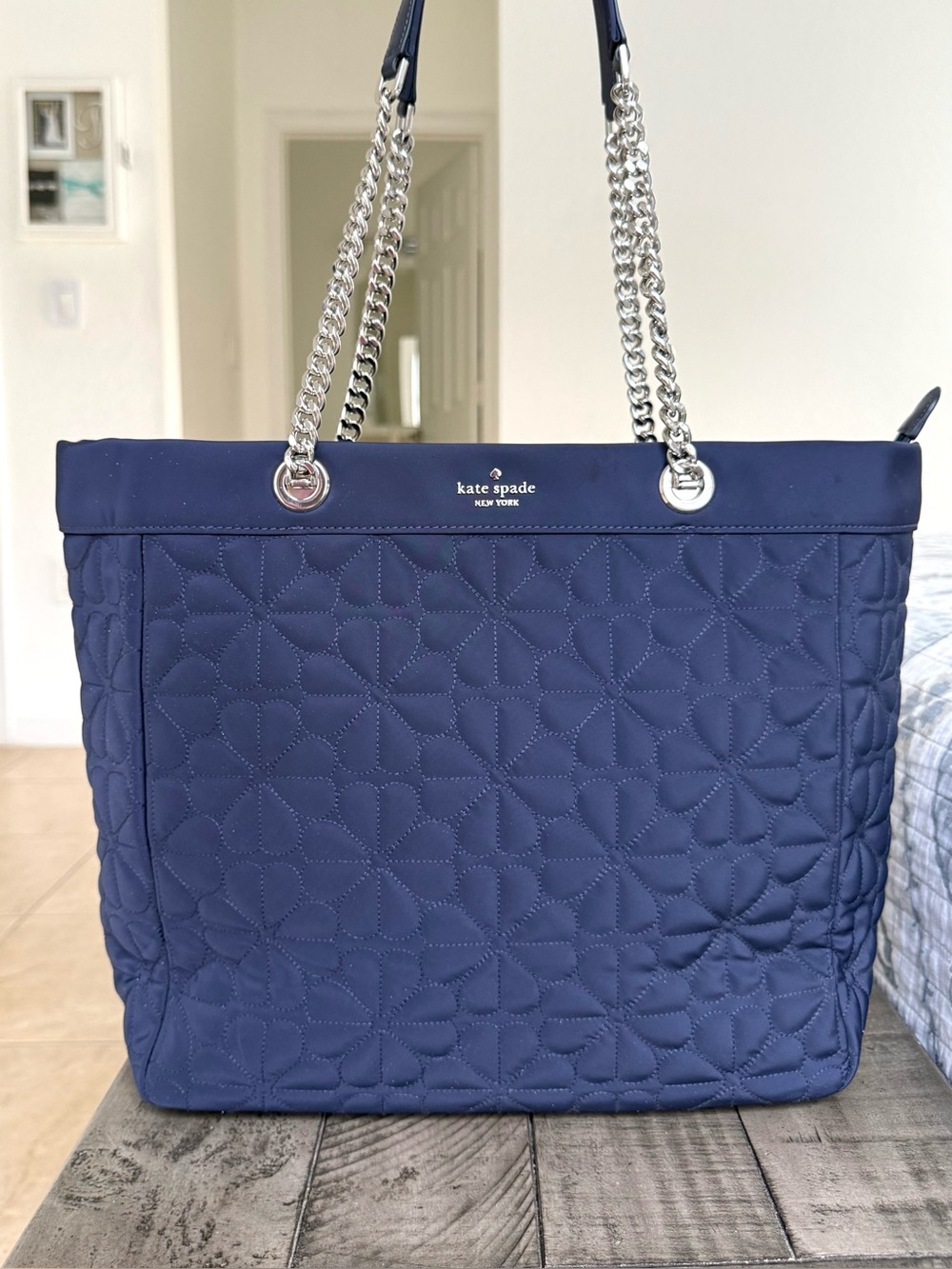 Kate Spade Spade Flower Quilted XL Nylon Tote MSRP $429
